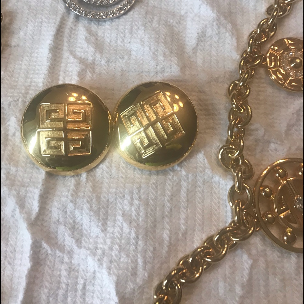 Vintage Givenchy clamp on earrings!